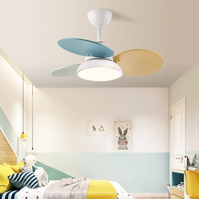 LED-Deckenventilatorlampe aus Metall im nordischen Stil für Kinderzimmer