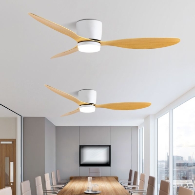 Moderne, einfache Deckenventilatorlampe mit 1 Licht in Zylinderform