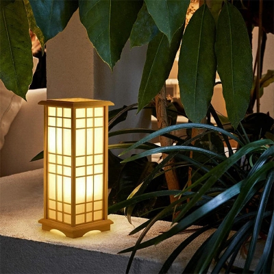 Stehlampe Holz Tatami Tischlampe für Schlafzimmer