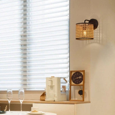 Wandleuchte mit kreativer Persönlichkeit aus Rattan