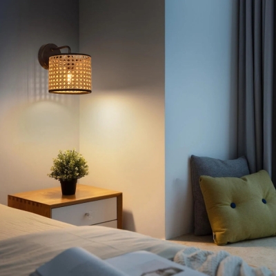 Wandleuchte mit kreativer Persönlichkeit aus Rattan