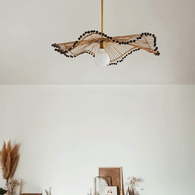 Handgefertigte Rattan-Kunst-Kronleuchter