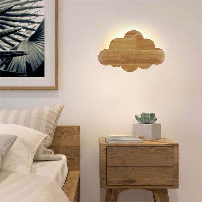 Wolke Holz Wandleuchte Vintage Holz Wandlampen Licht Dekor Lichter