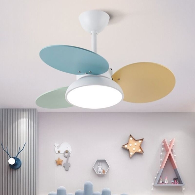 LED-Deckenventilatorlampe aus Metall im nordischen Stil für Kinderzimmer