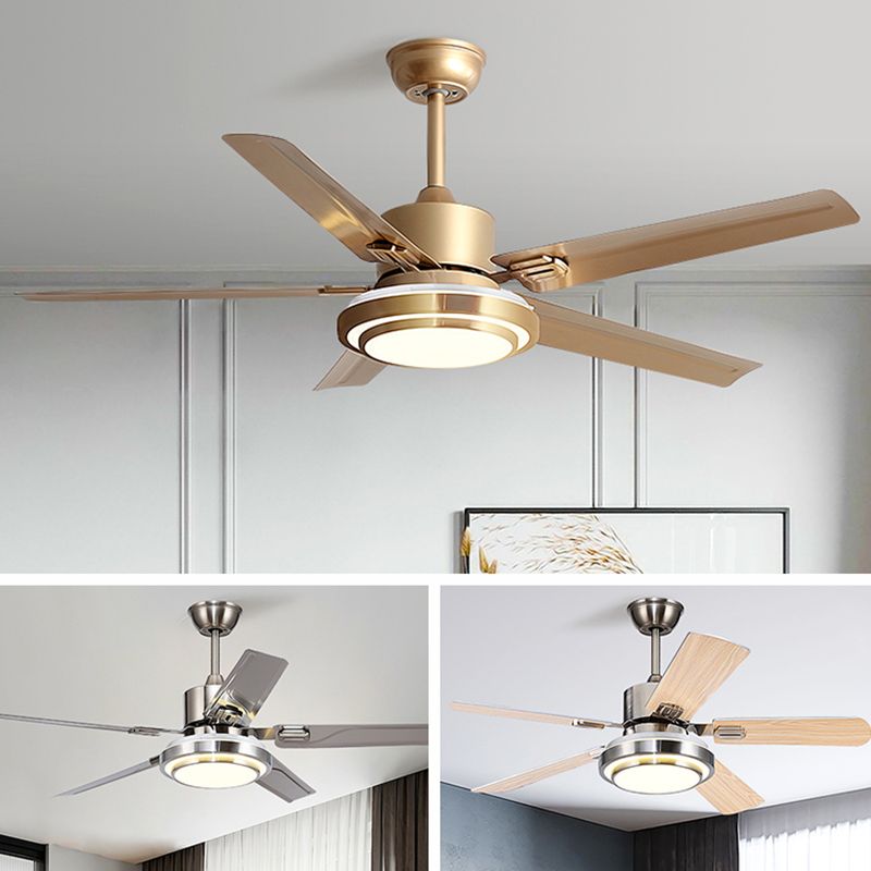 Deckenventilatoren aus Metall, moderner Stil, 1 Licht