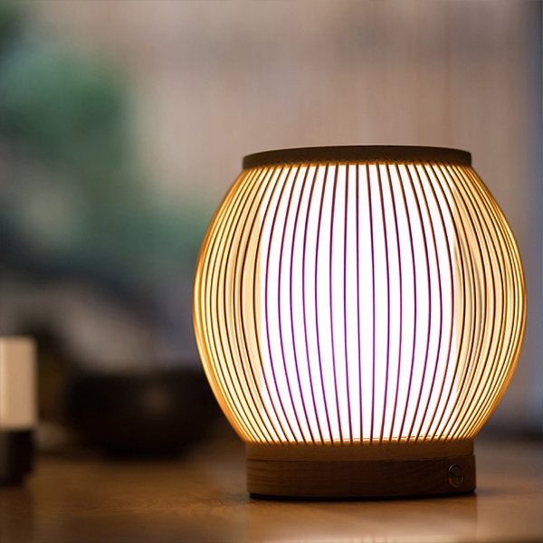 Bambus-Weberei-Globus-Tischlampe mit 1 Licht