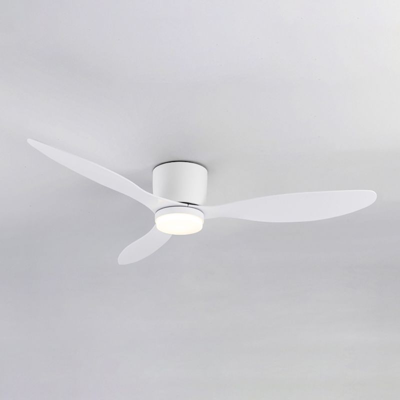 Moderne, einfache Deckenventilatorlampe mit 1 Licht in Zylinderform