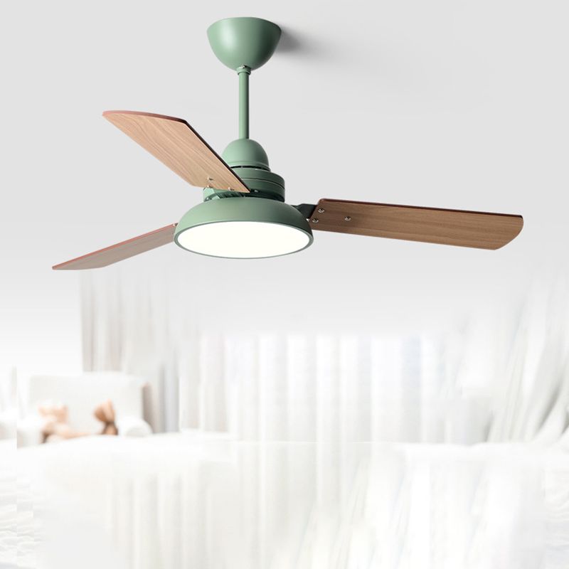 48-Zoll-Deckenventilator mit moderner Holzflügel-Ventilatorbeleuchtung in 4 Farben