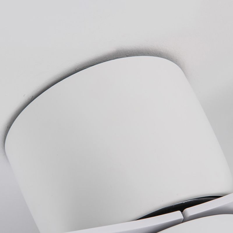Moderne, einfache Deckenventilatorlampe mit 1 Licht in Zylinderform