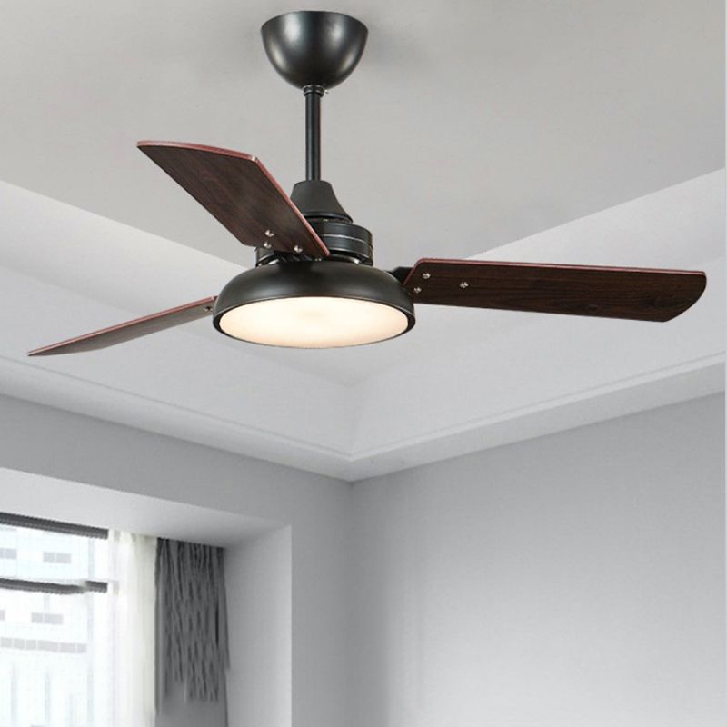 48-Zoll-Deckenventilator mit moderner Holzflügel-Ventilatorbeleuchtung in 4 Farben