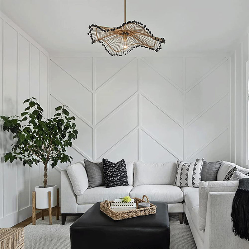 Handgefertigte Rattan-Kunst-Kronleuchter