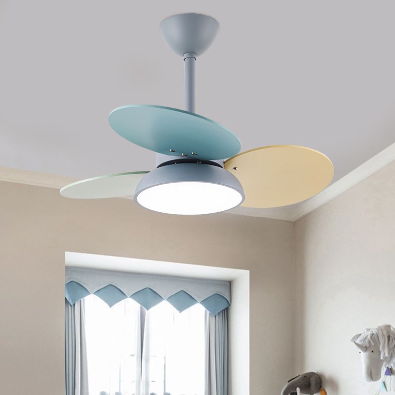 LED-Deckenventilatorlampe aus Metall im nordischen Stil für Kinderzimmer