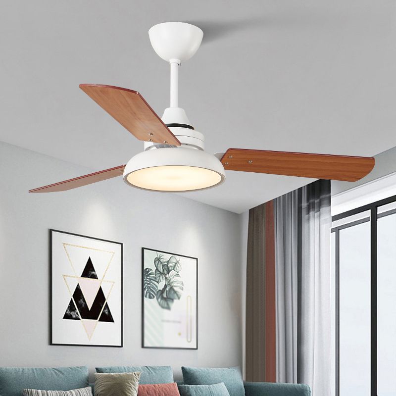 48-Zoll-Deckenventilator mit moderner Holzflügel-Ventilatorbeleuchtung in 4 Farben