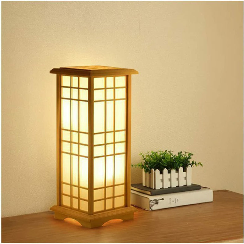 Stehlampe Holz Tatami Tischlampe für Schlafzimmer