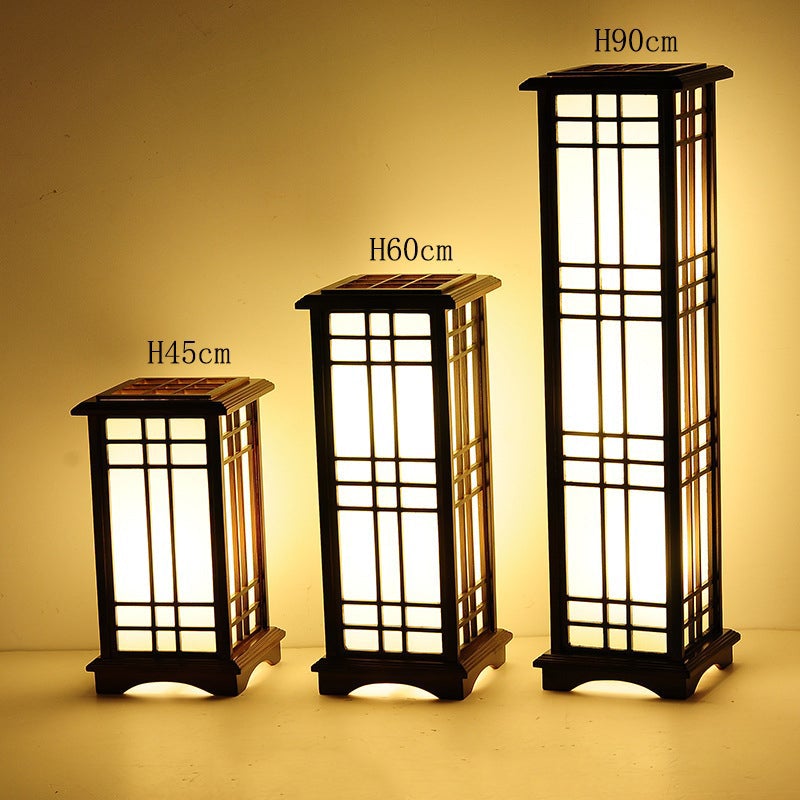 Stehlampe Holz Tatami Tischlampe für Schlafzimmer