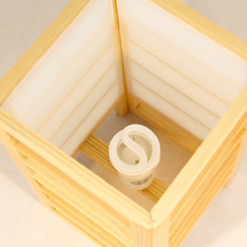 Japanische Schreibtischleuchten aus Holz, Tischleuchte, Dekorationslampe