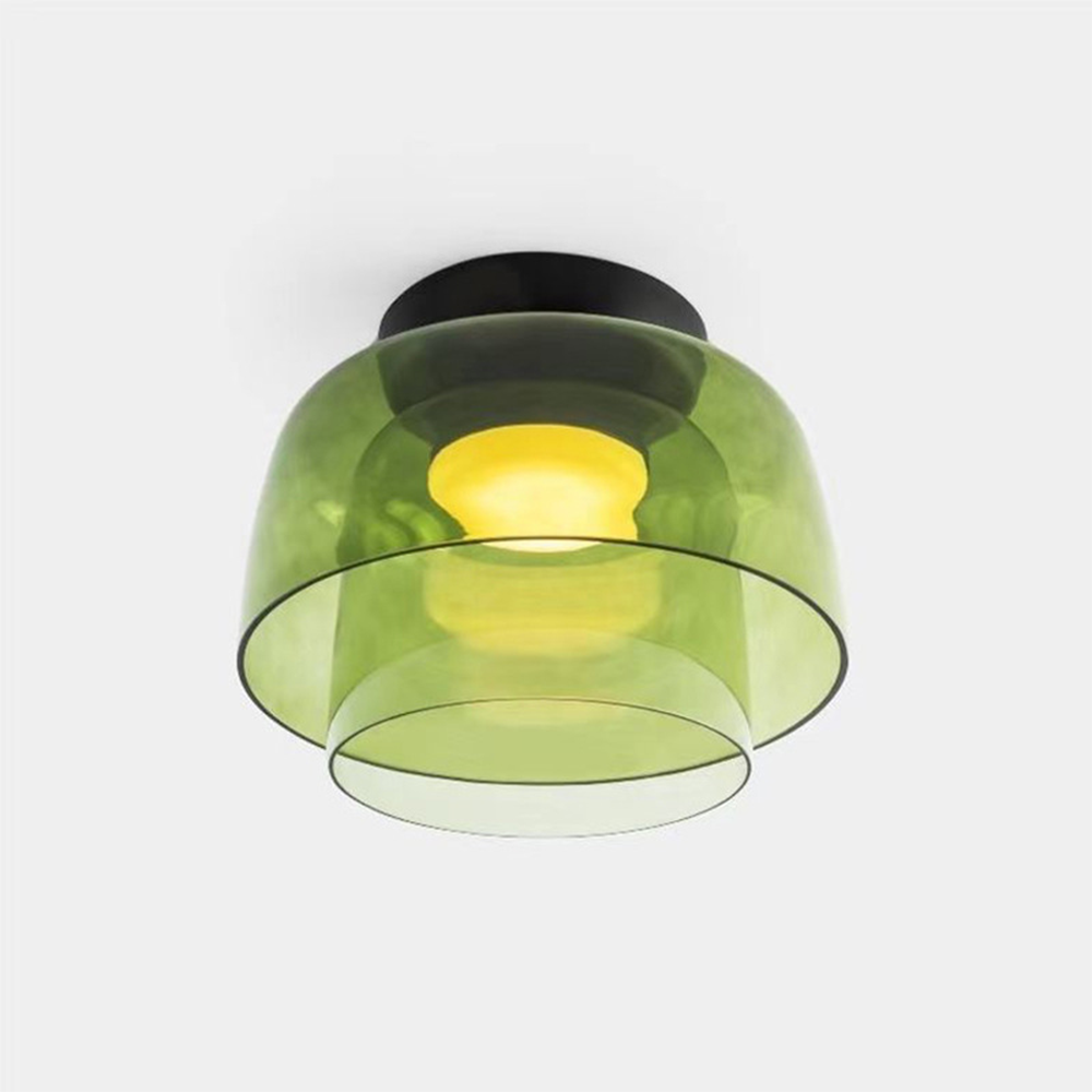 Kreative Deckenleuchte aus Glas mit mehrschichtigem Hängelampenschirm