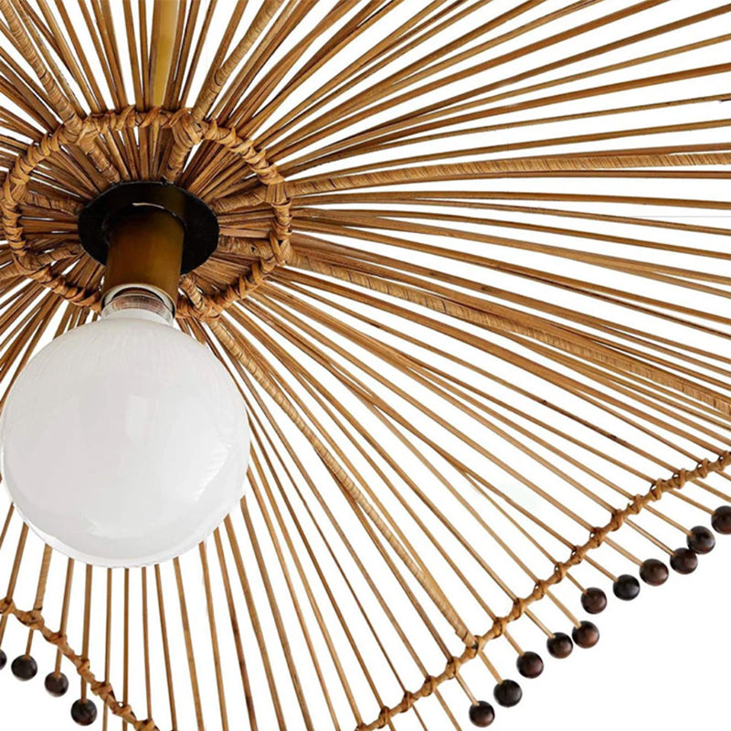 Handgefertigte Rattan-Kunst-Kronleuchter