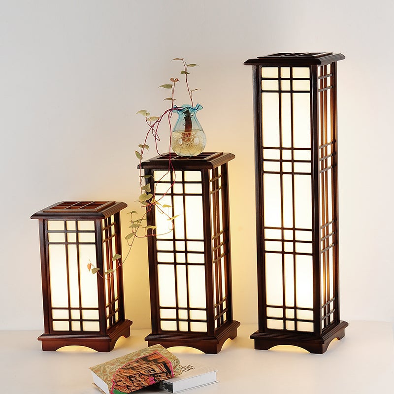 Stehlampe Holz Tatami Tischlampe für Schlafzimmer