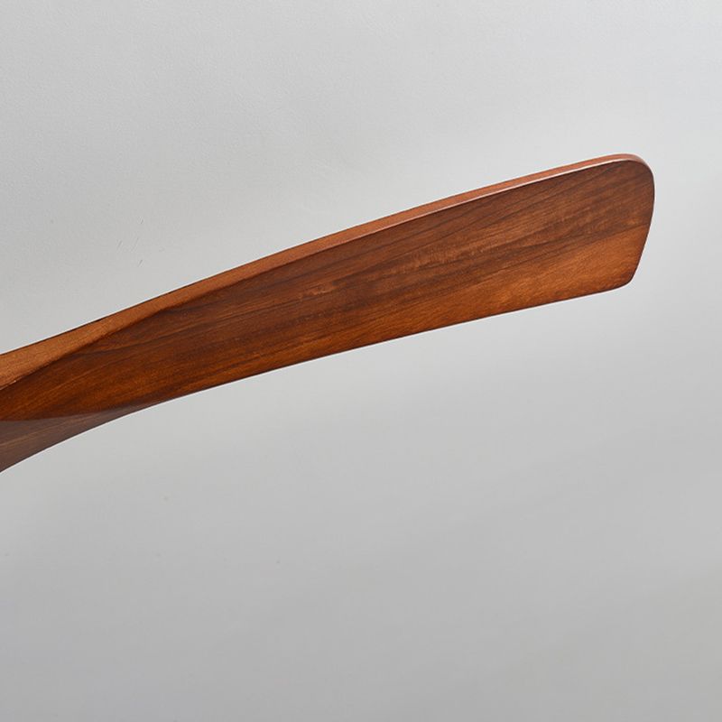 Zeitgenössische Deckenventilatorleuchte aus Holz mit LED-Deckeneinbau