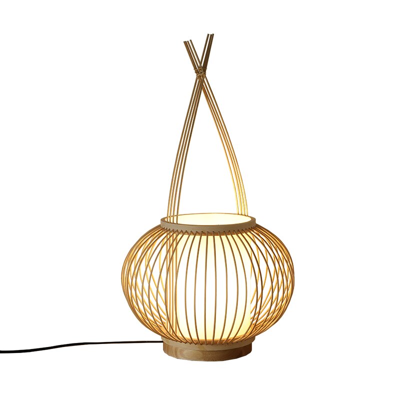 Bambus-Weberei-Globus-Tischlampe mit 1 Licht