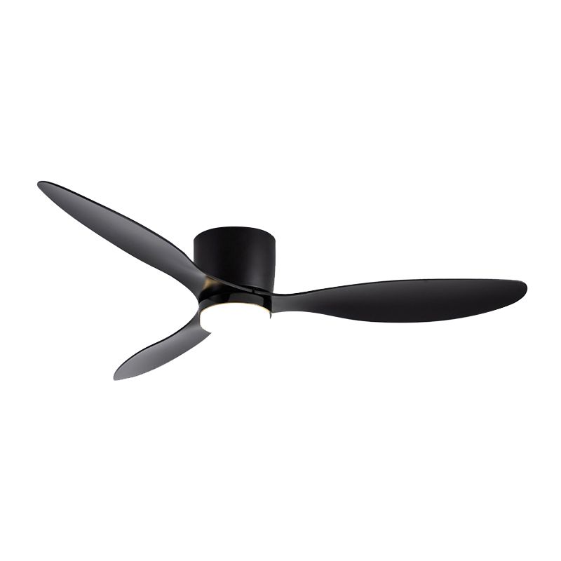 Moderne, einfache Deckenventilatorlampe mit 1 Licht in Zylinderform