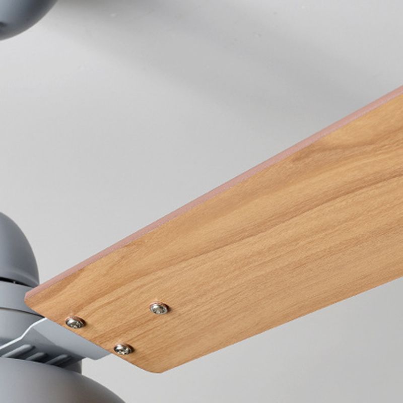 48-Zoll-Deckenventilator mit moderner Holzflügel-Ventilatorbeleuchtung in 4 Farben