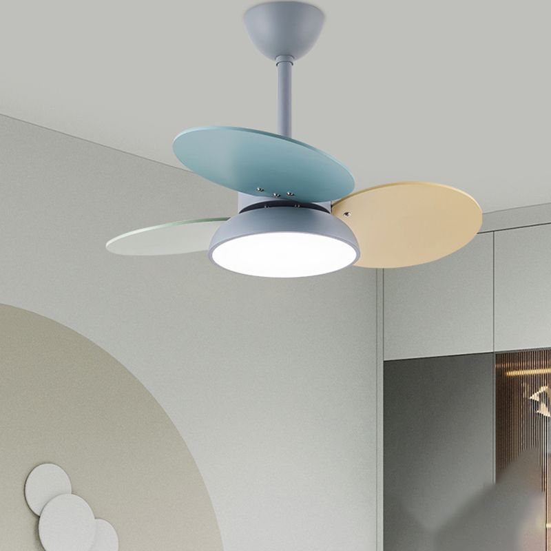 LED-Deckenventilatorlampe aus Metall im nordischen Stil für Kinderzimmer
