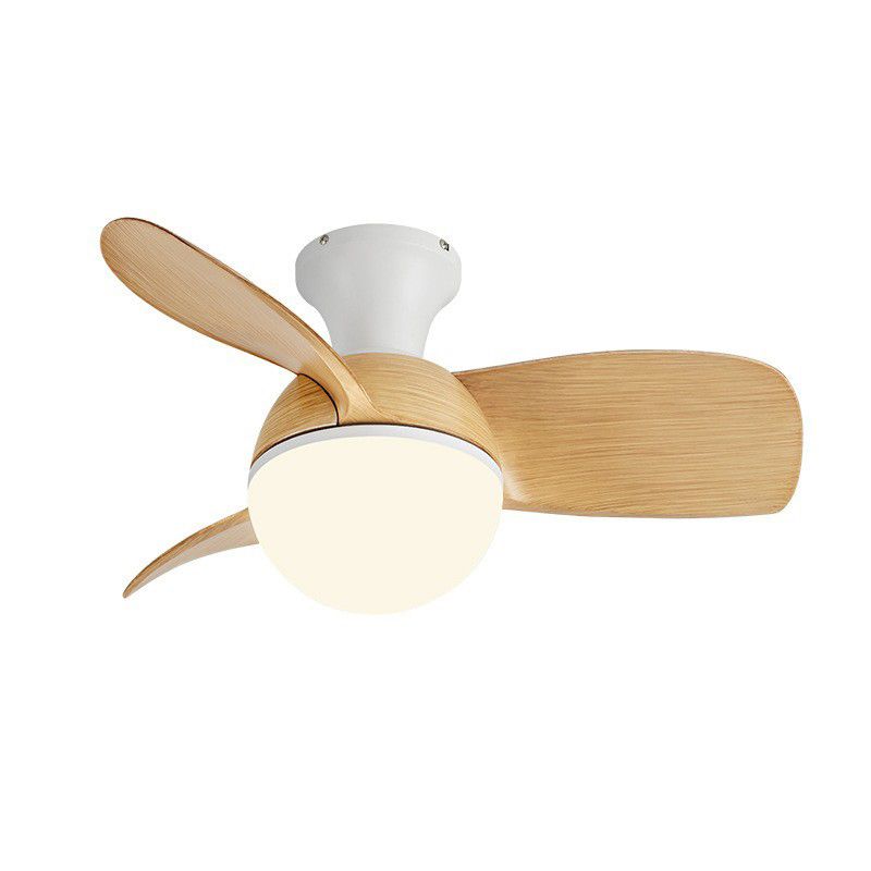 Deckenventilatoren im modernen Stil aus hellem Eisen und Acryl für die Unterputzmontage im Wohnzimmer