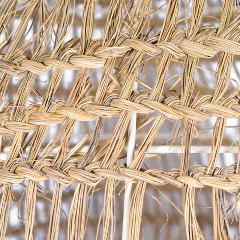 Moderne kegelförmige Pendelleuchte aus Rattan