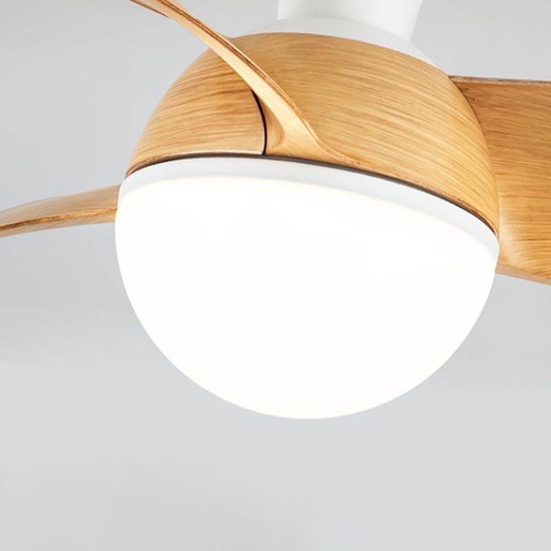 Deckenventilatoren im modernen Stil aus hellem Eisen und Acryl für die Unterputzmontage im Wohnzimmer