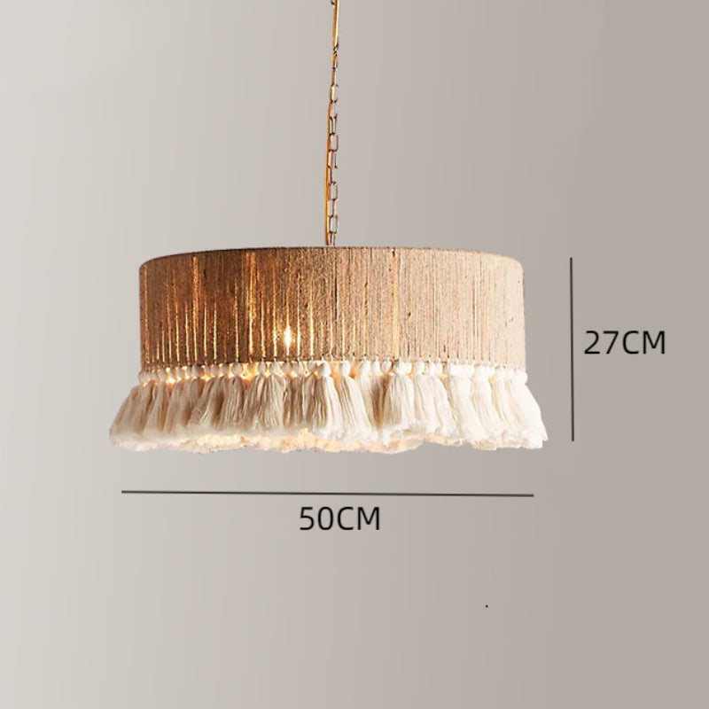 Bohemia Vintage Seil-Quasten-Kronleuchter