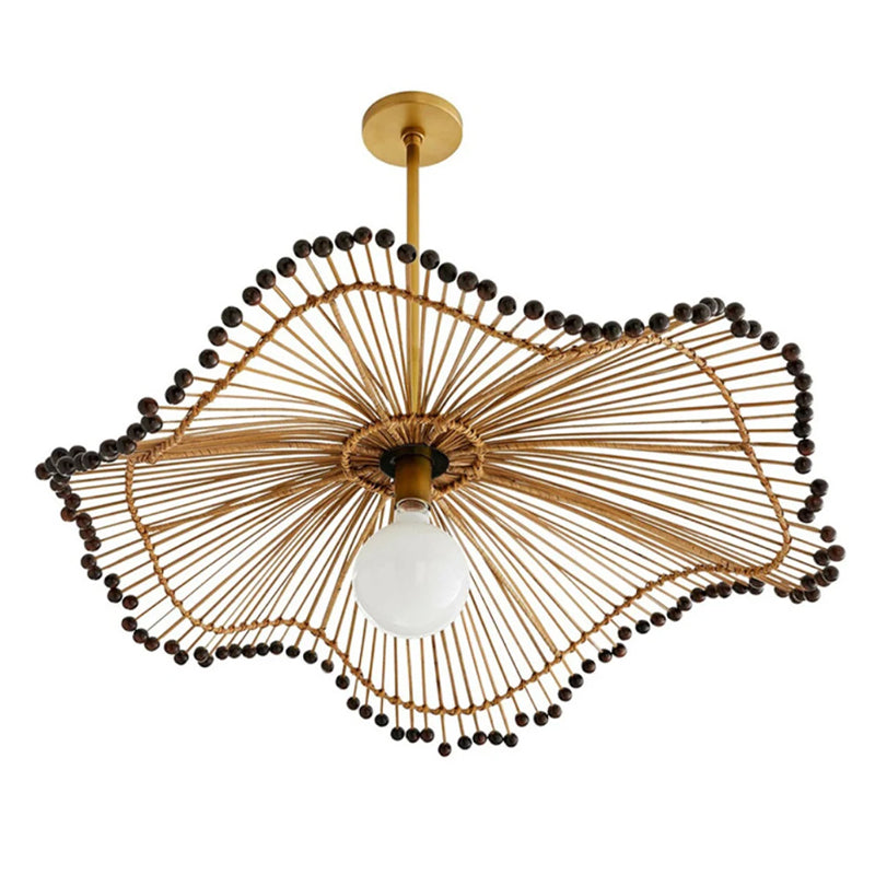 Handgefertigte Rattan-Kunst-Kronleuchter