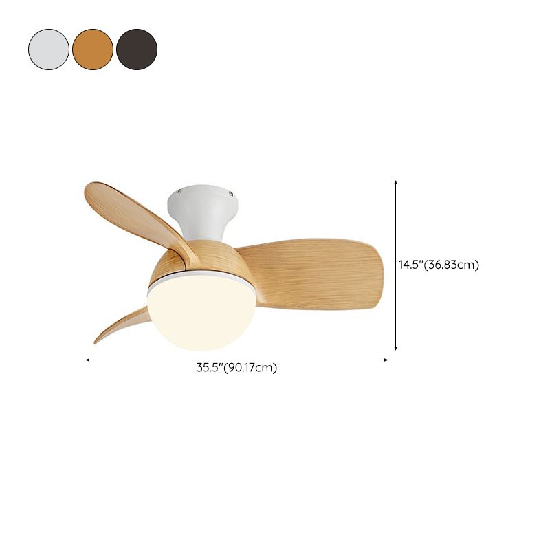 Deckenventilatoren im modernen Stil aus hellem Eisen und Acryl für die Unterputzmontage im Wohnzimmer