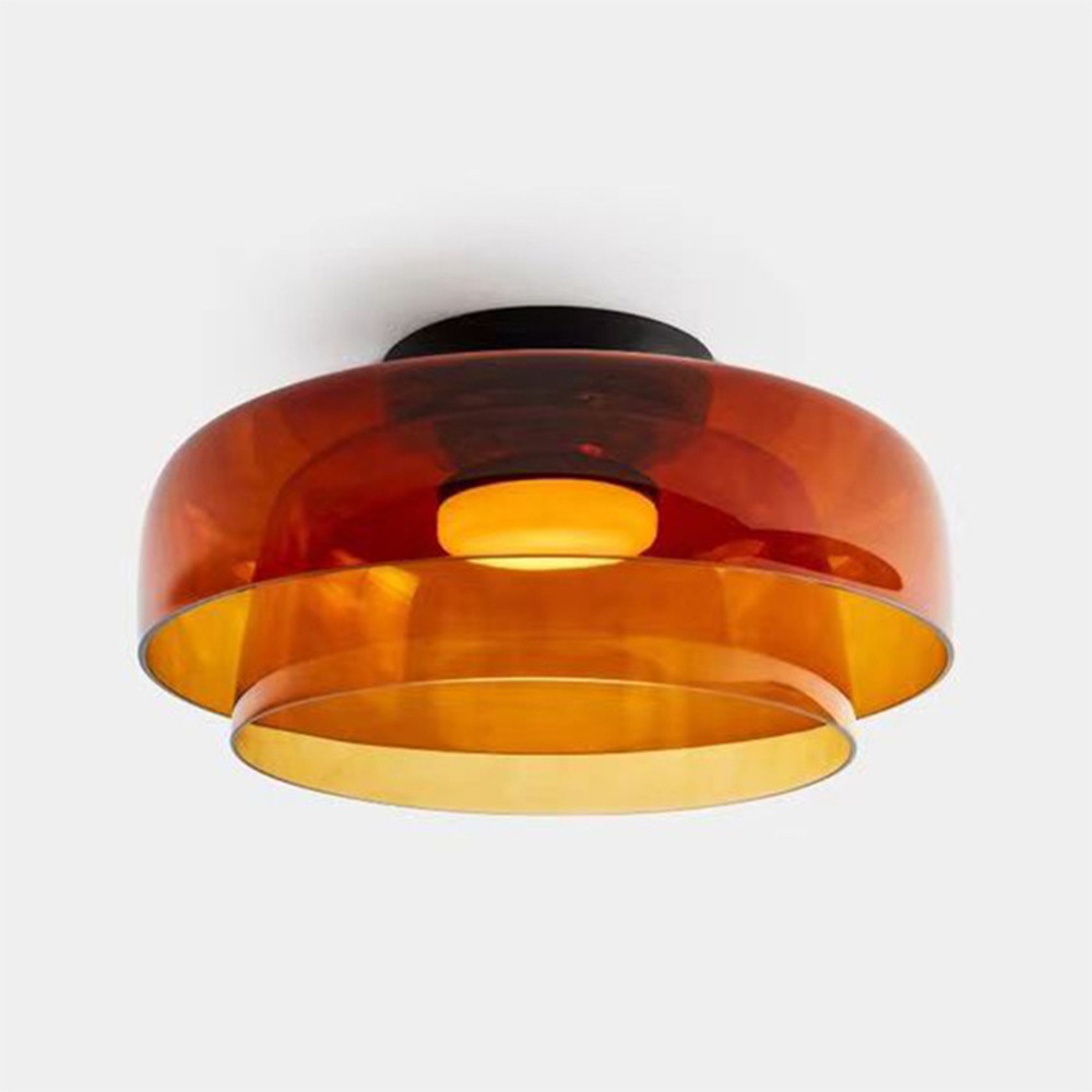 Kreative Deckenleuchte aus Glas mit mehrschichtigem Hängelampenschirm