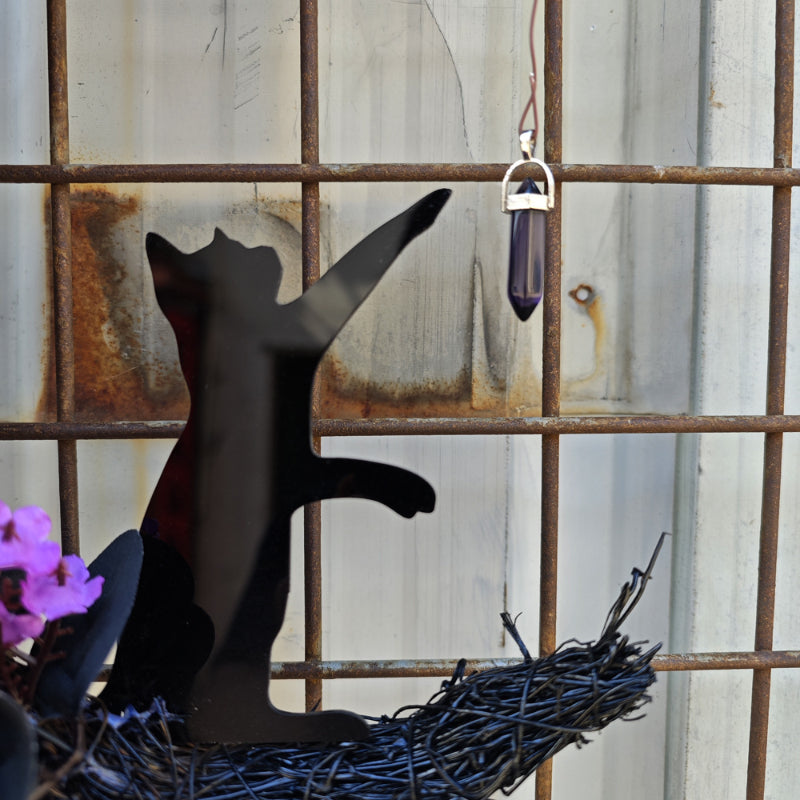 Halloween Mond Katzenkranz Wanddekoration