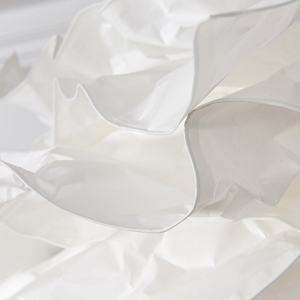 Weiße Wolken-Pendelleuchten aus Stoff, kreativer Origami-Kronleuchter