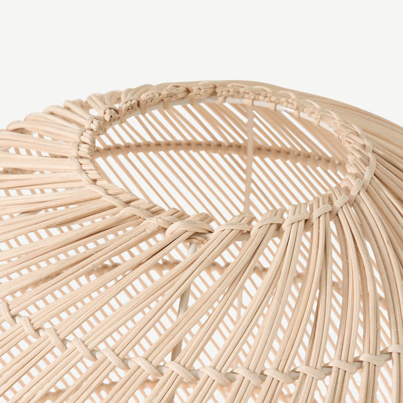 Natürliche Rattan-Midi-Stehlampe für das Wohnzimmer