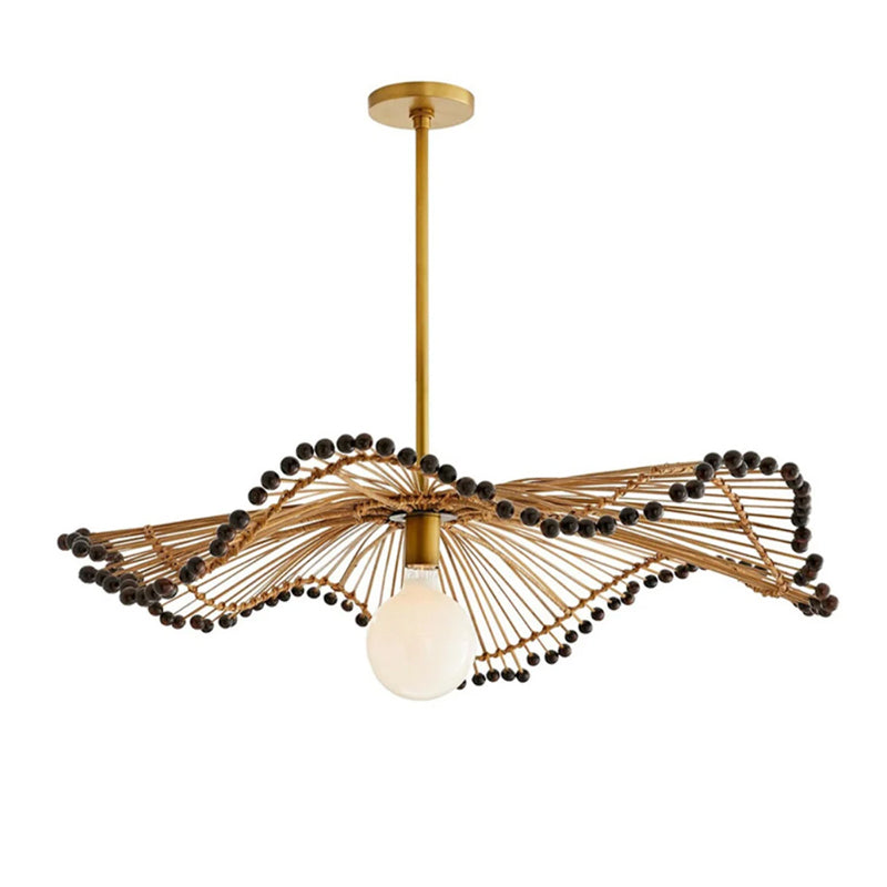 Handgefertigte Rattan-Kunst-Kronleuchter