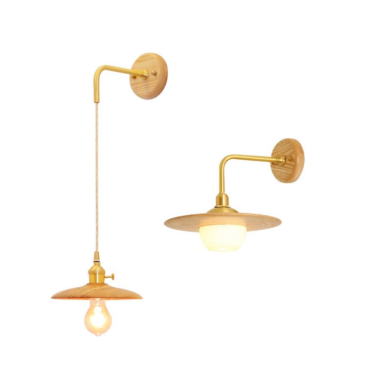 Holz-Wandleuchte-Holz-Pendelleuchte-Vintage-Wandlampe-Boho-Leuchtmittel
