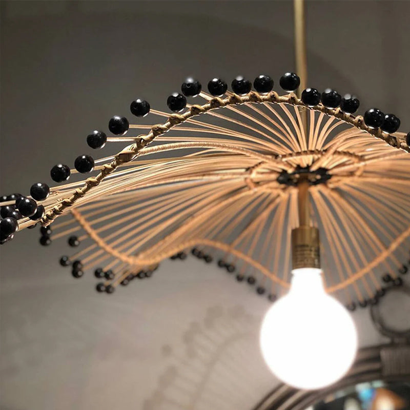 Handgefertigte Rattan-Kunst-Kronleuchter