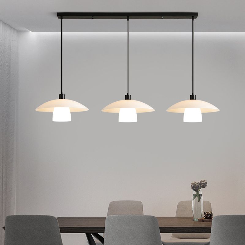 Moderne hängende Pendelleuchte aus Glas