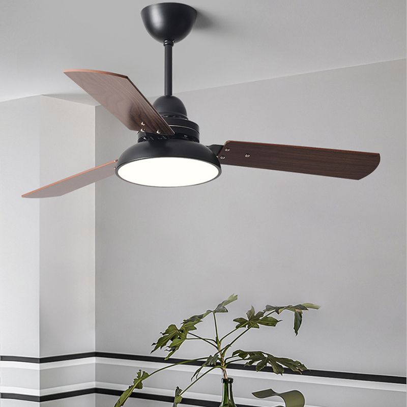 48-Zoll-Deckenventilator mit moderner Holzflügel-Ventilatorbeleuchtung in 4 Farben