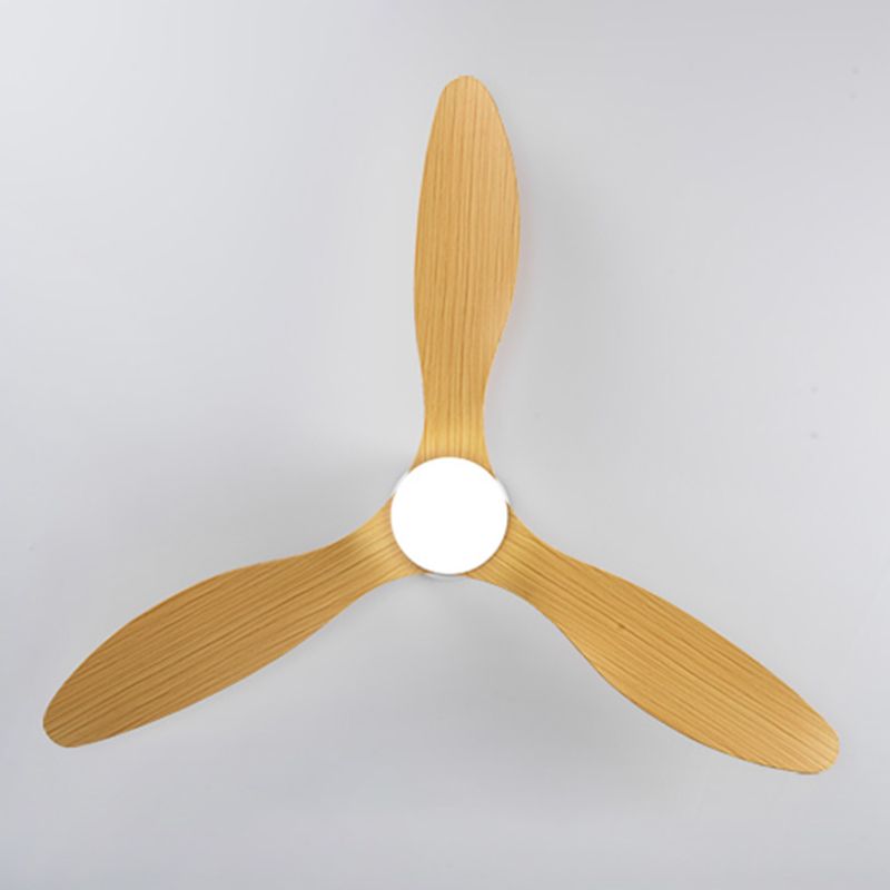 Moderne, einfache Deckenventilatorlampe mit 1 Licht in Zylinderform