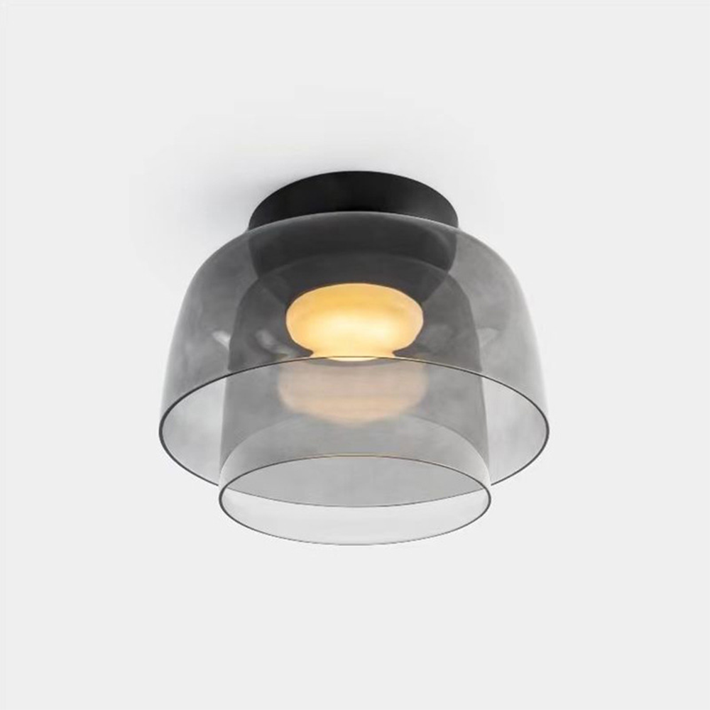 Kreative Deckenleuchte aus Glas mit mehrschichtigem Hängelampenschirm