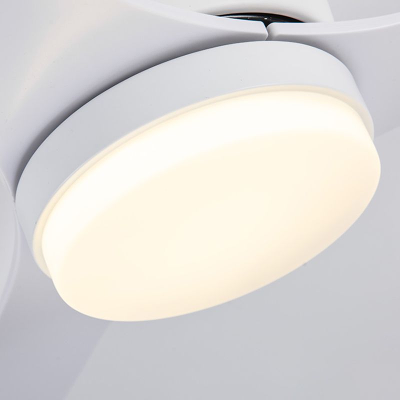 Moderne, einfache Deckenventilatorlampe mit 1 Licht in Zylinderform