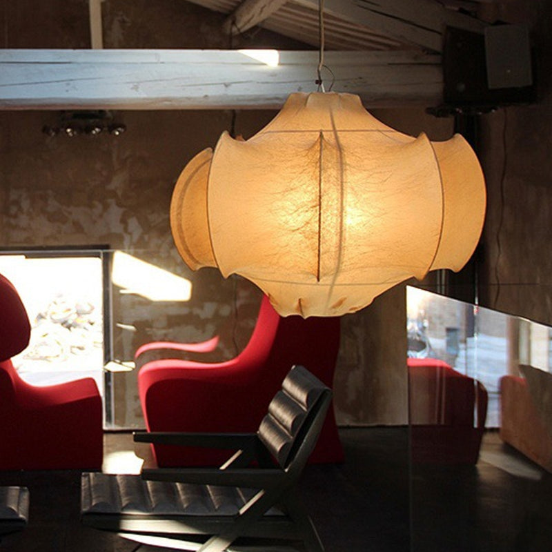 Vintage Seiden-Pendelleuchten für Esszimmer, Kronleuchter