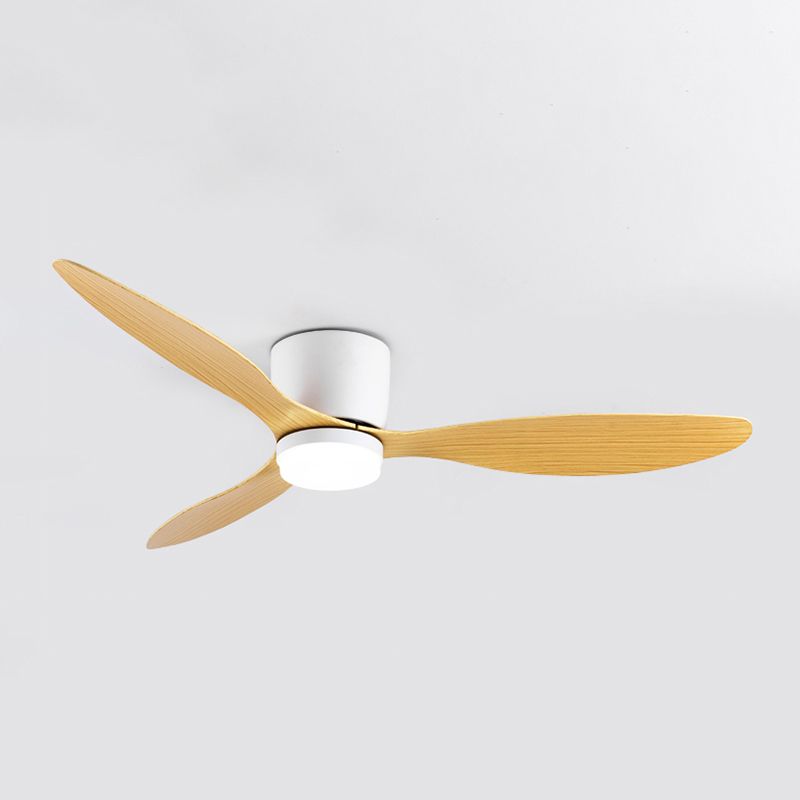 Moderne, einfache Deckenventilatorlampe mit 1 Licht in Zylinderform