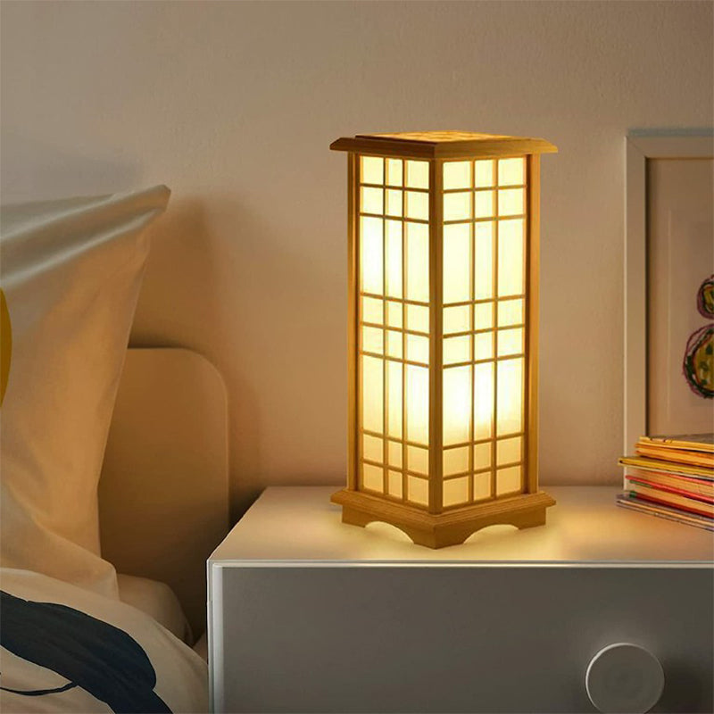 Stehlampe Holz Tatami Tischlampe für Schlafzimmer