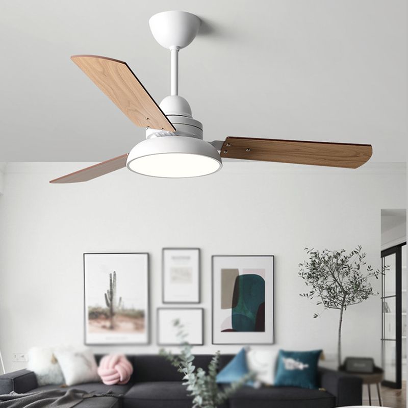 48-Zoll-Deckenventilator mit moderner Holzflügel-Ventilatorbeleuchtung in 4 Farben